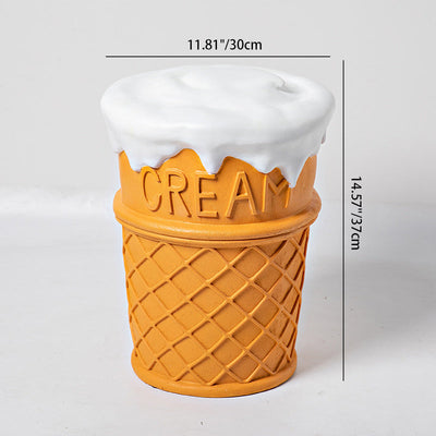 Contemporary Creative Cylindrical Donut Macaroon Pineapple Tire Ice Cream Resin Chair For Living Room