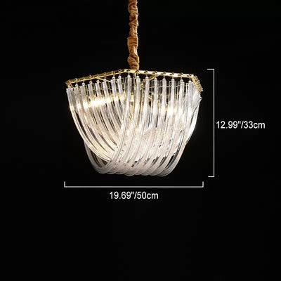 Traditional Luxury Round Hexagonal Tassel Hardware Crystal 1/3/4/6 Light Chandelier For Living Room