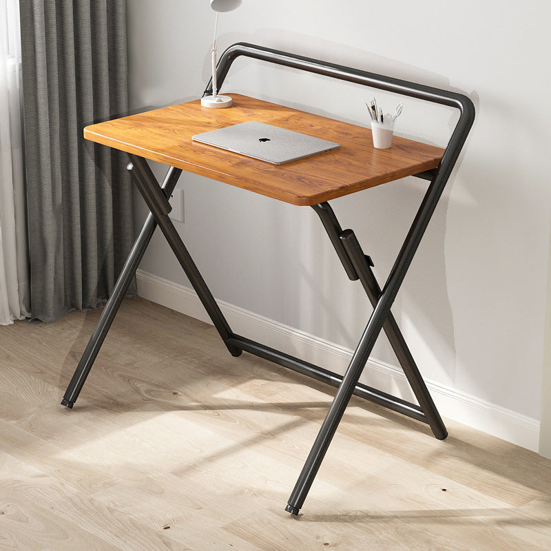 Modern Minimalist Rectangular Steel Wood Side Table 1-Tier For Study