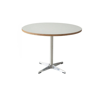 Modern Simplicity Round HDF Carbon Steel Dining Table For 2 Seats