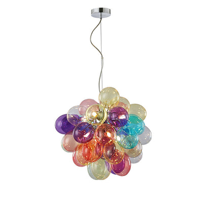 Contemporary Creative Balloon Iron Glass 8-Light Chandelier For Living Room