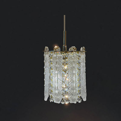 Modern Creative Crystal Cylinder 1-Light Pendant Light For Living Room