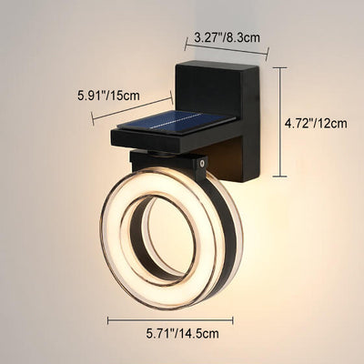 Minimalistische wasserdichte einzeilige rechteckige LED-Wandleuchte für den Außenbereich 