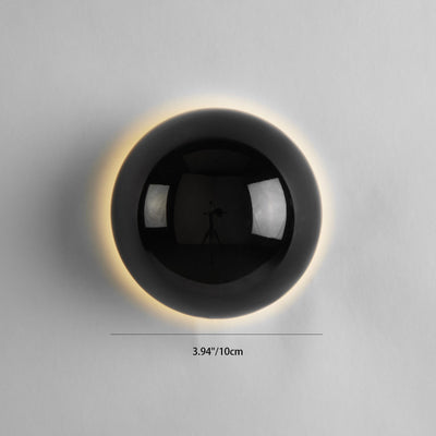 Applique murale LED en métal demi-cercle météorite simplicité moderne pour chambre à coucher 