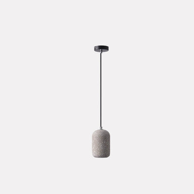 Scandinavian Industrial Minimalist Cylindrical Cement LED Pendant Light