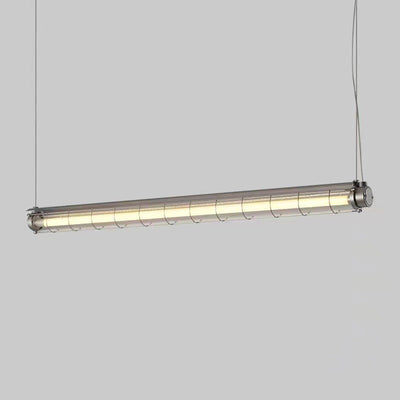 Contemporary Industrial Long Hardware Acrylic 1/2 Light Island Light Chandelier For Dining Room