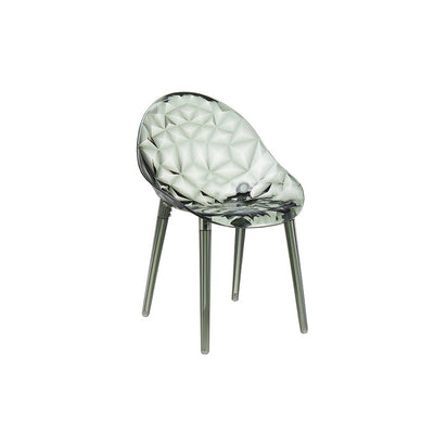 Contemporary Nordic Round Diamond Shape PC Dining Chair Backrest For Dining Room