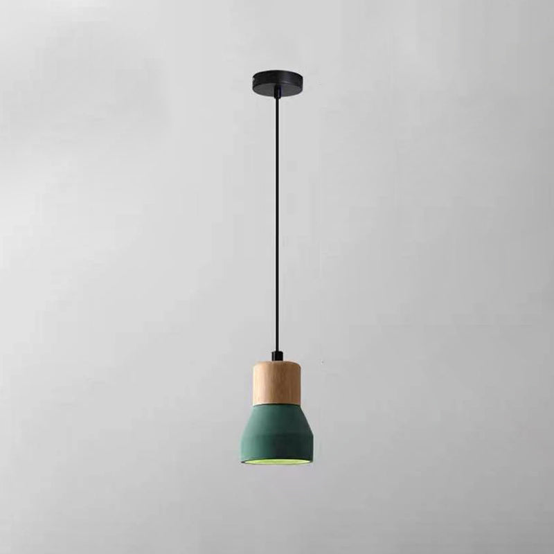 Nordic Cement Tapered 1-Light Mini LED Pendant Light