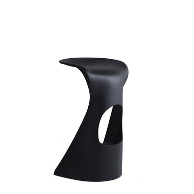 Modern Minimalist 7-Shape Plastic Bar Stool For Dining Room