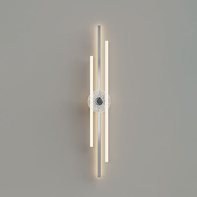 Modern Minimalist Long Strip Hardware Aluminum LED Wall Sconce Lamp For Living Room