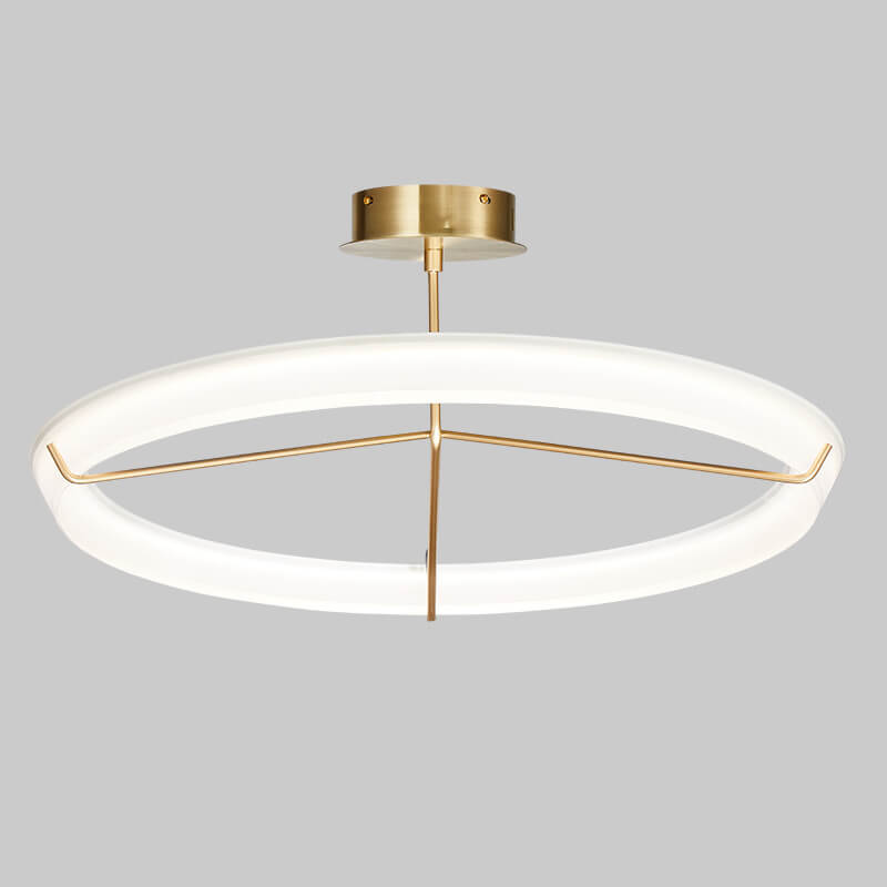 Modern Simplicity Iron Cirque LED Pendant Light For Living Room