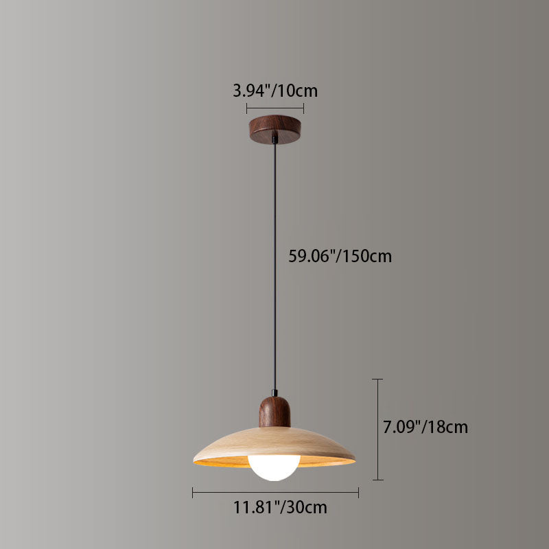 Goldene Pendelleuchte in Form eines Lotusblattes, 1-flammig 