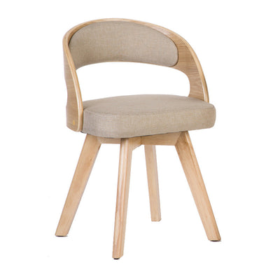 Modern Minimalist Square Fabric Wood Dining Chair Backrest For Dining Room