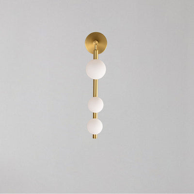 Modern Simplicity Iron Glass Ball 3/5/7-Light Wall Sconce Lamp For Living Room