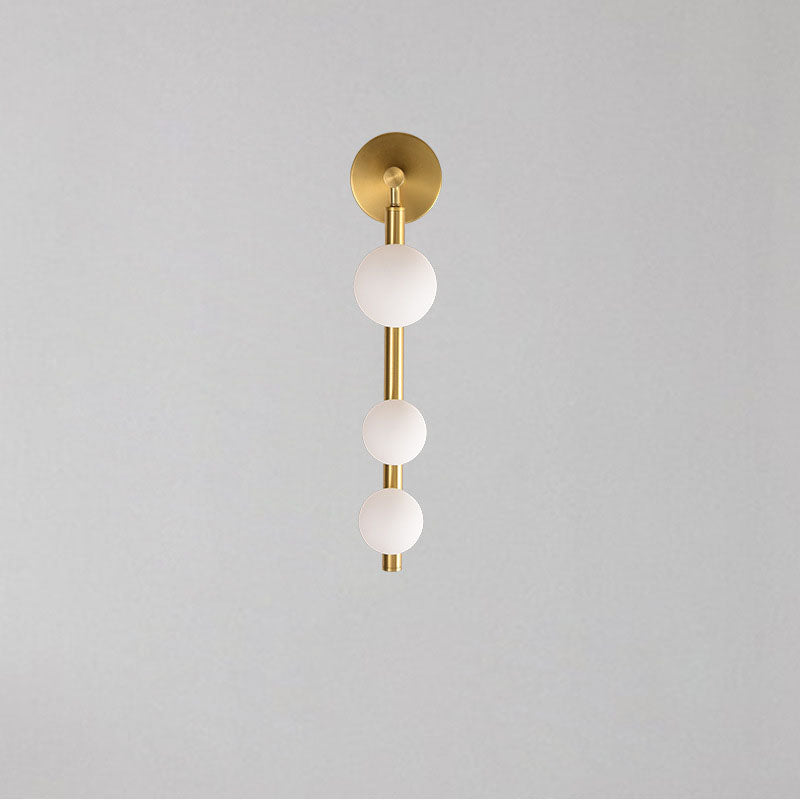 Modern Simplicity Iron Glass Ball 3/5/7-Light Wall Sconce Lamp For Living Room