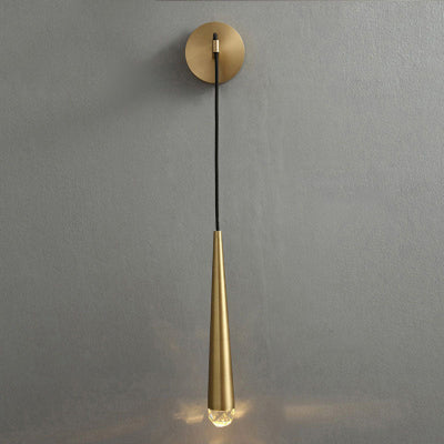 Modern Minimalist Iron Glass Strip Ball Strip Cylinder 1-Light Wall Sconce Lamp For Living Room