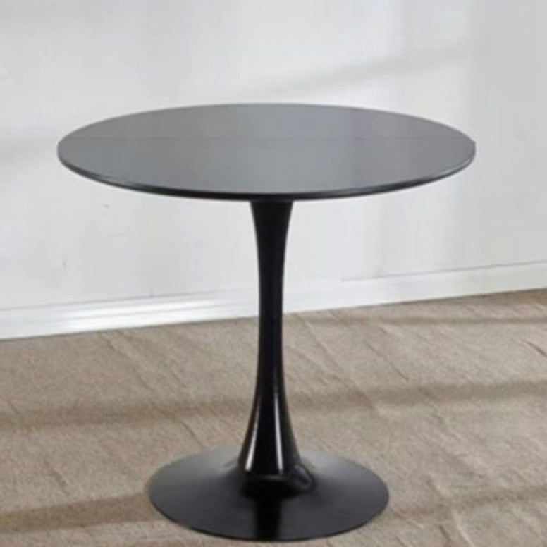 Modern Minimalist Round Carbon Steel Artificial Plate Coffee Table For Living Room