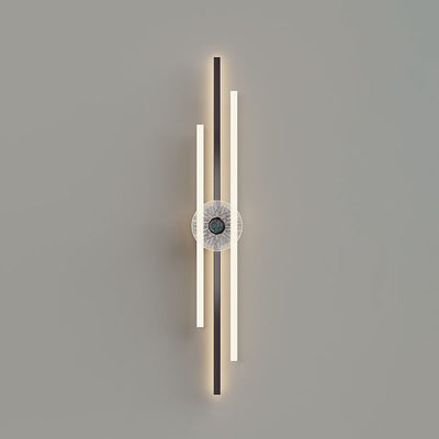 Modern Minimalist Long Strip Hardware Aluminum LED Wall Sconce Lamp For Living Room