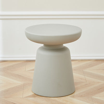 Contemporary Scandinavian PE Mushroom Shape End Table For Living Room