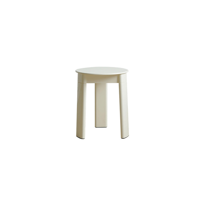 Contemporary Creative Round Rectangular Triangle Base Plastic ABS Low Stool For Living Room