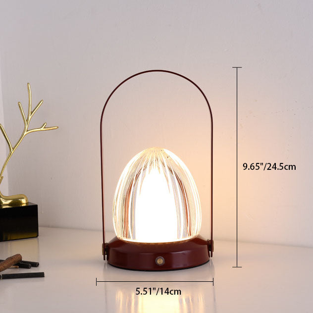 Nordic Vintage Clear Dome Acryl LED USB Tischlampe 