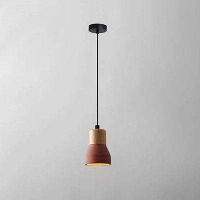 Nordic Cement Tapered 1-Light Mini LED Pendant Light