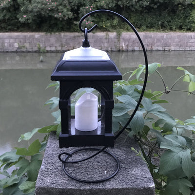 Traditional European Solar Waterproof House Cubic Plastic LED Landscape Lighting Outdoor Light For Garden