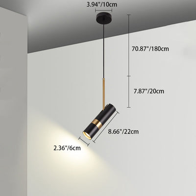 Moderne minimalistische drehbare LED-Wandleuchte