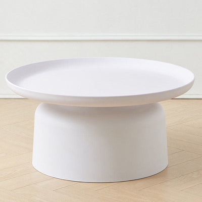 Contemporary Scandinavian Round Plastic PVC Coffee Table For Living Room