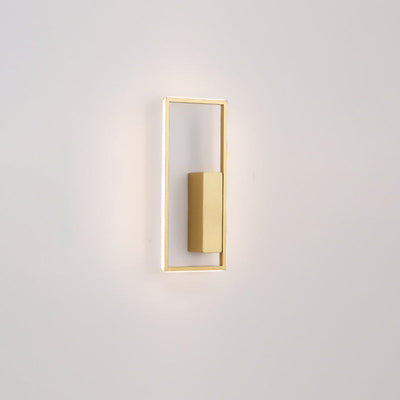 Modern Minimalist Rectangle Line Iron Silicone LED Wall Sconce Lamp For Living Room