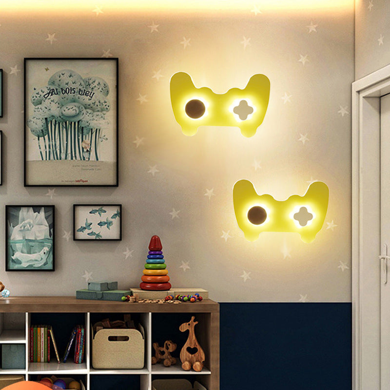 Contemporary Creative Iron Acrylic Cartoon LED Wall Sconce Lamp For Living Room