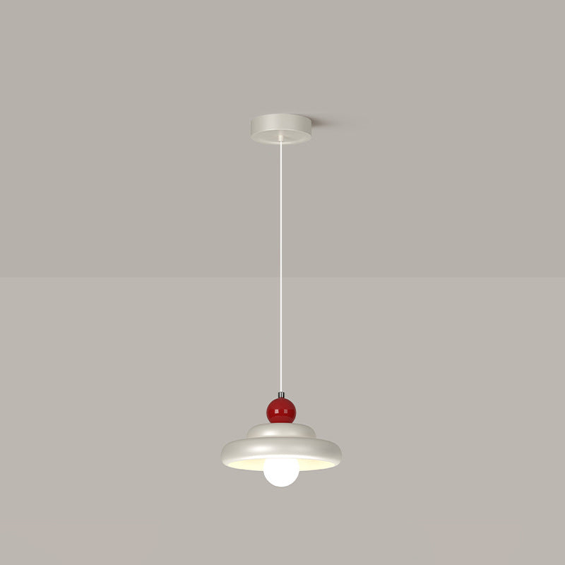 Modern Minimalist Round Sphere Iron Metal Glass 1-Light Pendant Light For Bedroom