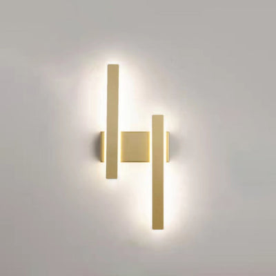 Modern Minimalist Geometric Strip Acrylic Hardware LED Wall Sconce Lamp For Bedroom