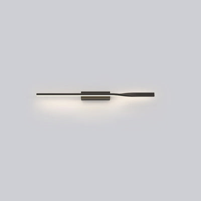 Modern Minimalist Aluminum Straight Line Silicone LED Wall Sconce Lamp For Living Room