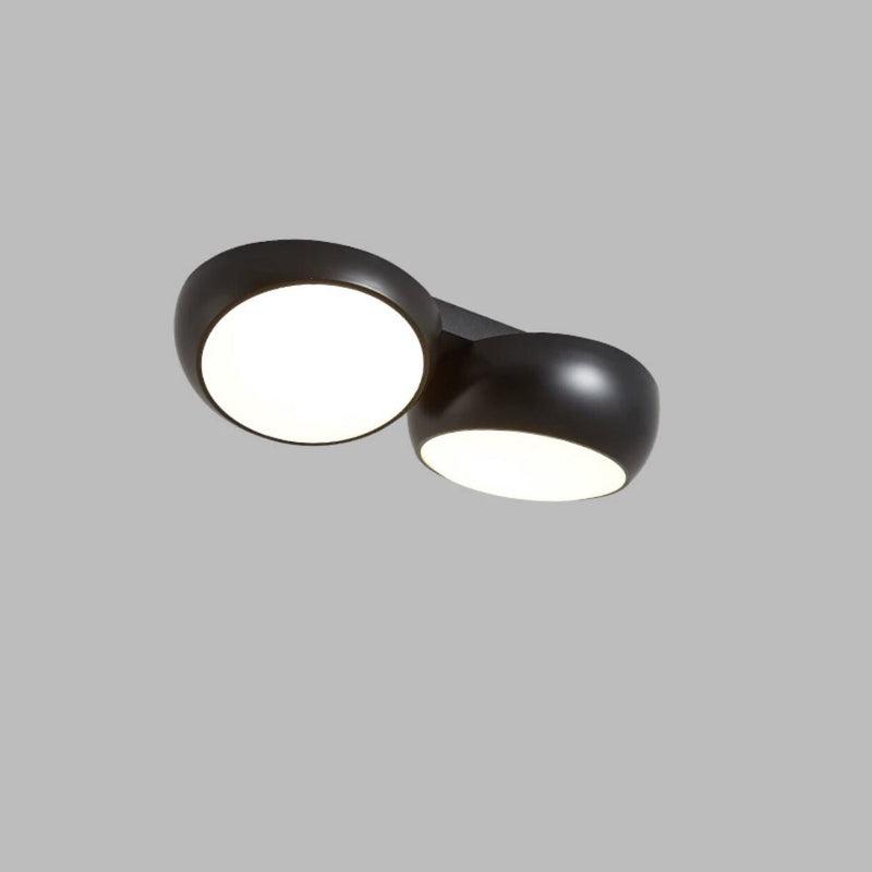 Modern Minimalist Combination Round Iron Plastic LED Flush Mount Ceiling Light For Living Room