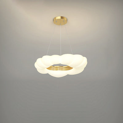 Contemporary Creative PE Cloud Shape Iron LED Pendant Light For Living Room