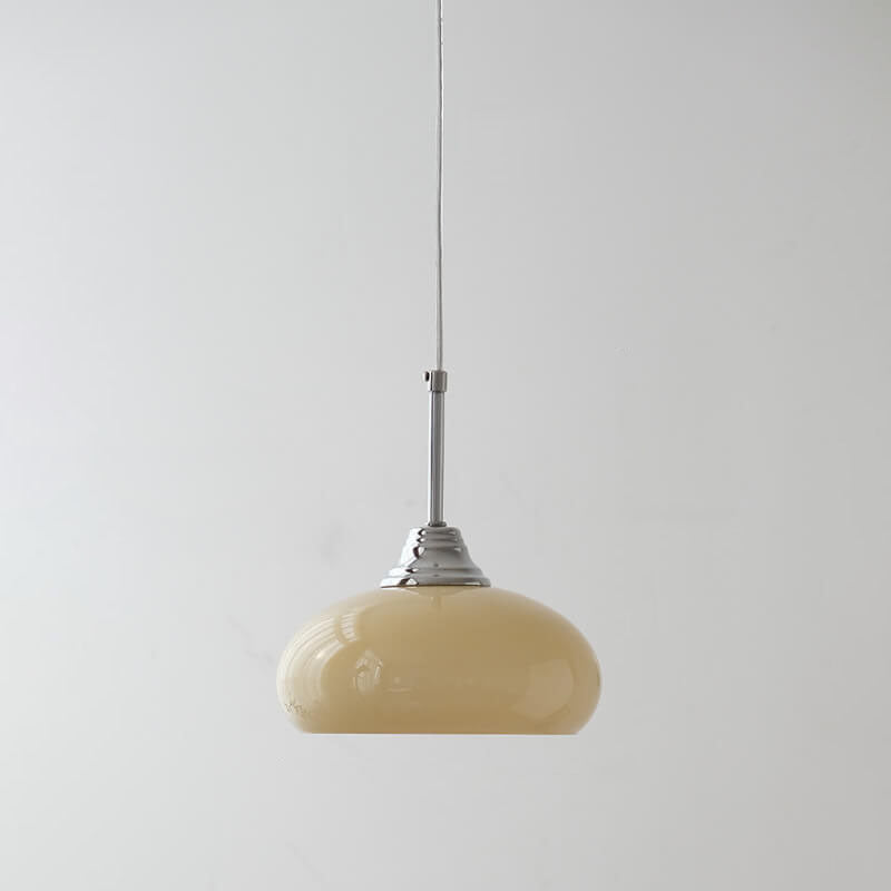 Moderne Macaron Cement Scalloped Shade 1-Licht-Pendelleuchte 