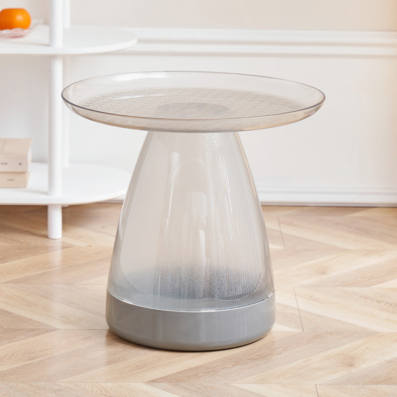 Contemporary Creative Round Cone Plastic PET Coffee Table For Living Room