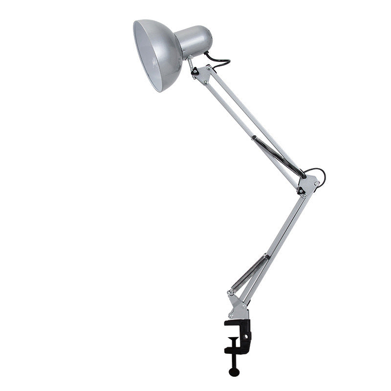 Modern Minimalist Retractable Long Arm Clip Iron ABS 1-Light Table Lamp For Bedroom