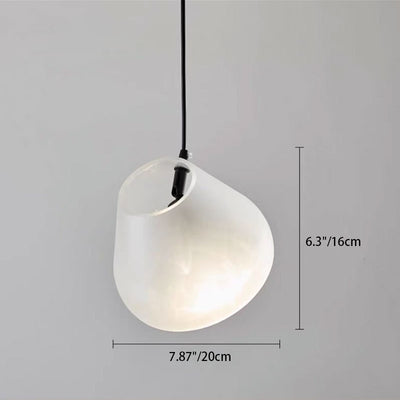 Contemporary Creative Aluminum Glass LED Pendant Light For Dining Room