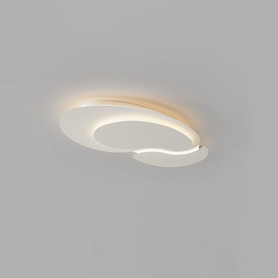 Modern Minimalist Round Iron LED Flush Mount Ceiling Light For Living Room