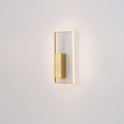 Modern Minimalist Rectangle Line Iron Silicone LED Wall Sconce Lamp For Living Room