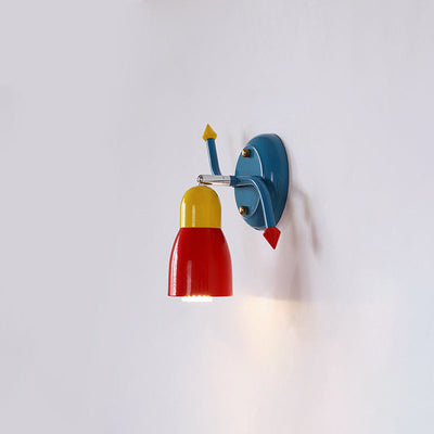 Applique Murale Contemporaine à Flèche en Fer Créatif 1 Lumière pour Chambre 