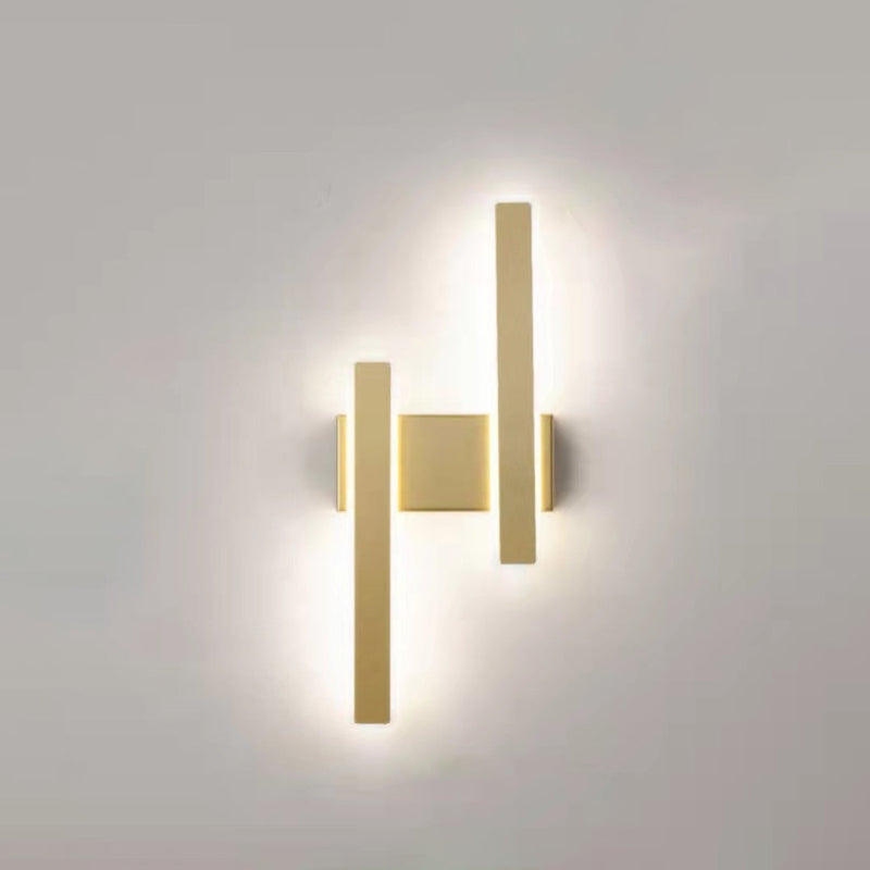 Modern Minimalist Geometric Strip Acrylic Hardware LED Wall Sconce Lamp For Bedroom