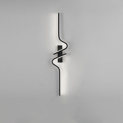 Contemporary Creative Strip Aluminum Silicon Gel LED Wall Sconce Lamp For Living Room