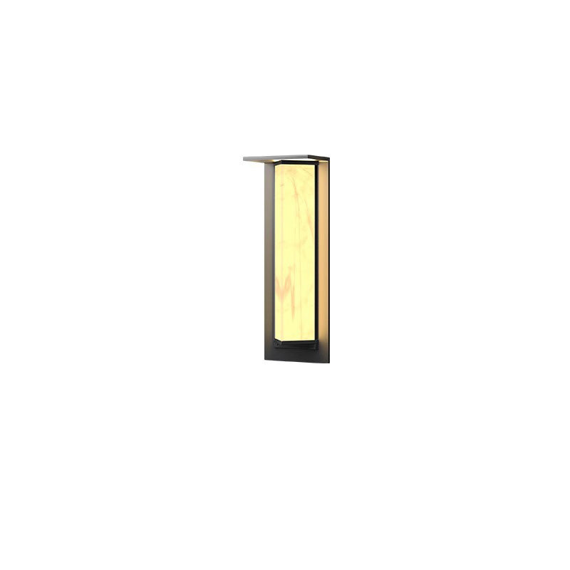 Modern Simplicity Waterproof Solar Stainless Steel Glass PC Triangular Prism LED Outdoor Wall Sconce Lamp For Garden