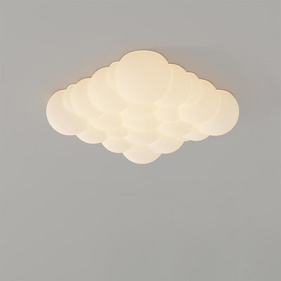 Contemporary Nordic Bubble Hardware Acrylic LED Flush Mount Ceiling Light For Bedroom