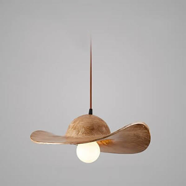 Nordic Minimalist Hat Design PU 1-Light Pendant Light