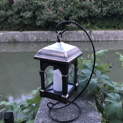 Traditional European Solar Waterproof House Cubic Plastic LED Landscape Lighting Outdoor Light For Garden