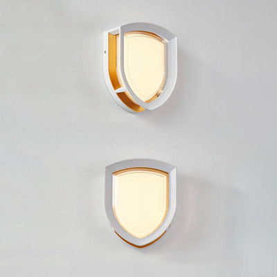 Creative Acrylic Heart Shield Diamond Shape LED Outdoor Waterproof Wall Sconce Lamp